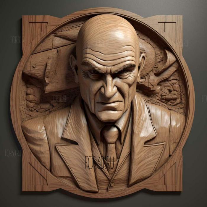 Agent 47 2 stl model for CNC